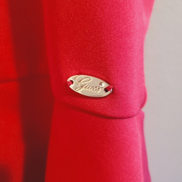 Guess Pink Blouse with Lace Sleeves and Flared Bottom - Picture 4 of 4